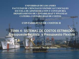 TEMA 4: SISTEMAS DE COSTOS ESTIMADOS : Presupuesto Estático y Presupuesto Flexible