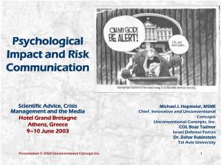 Psychological Impact and Risk Communication