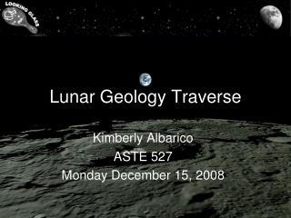 Lunar Geology Traverse