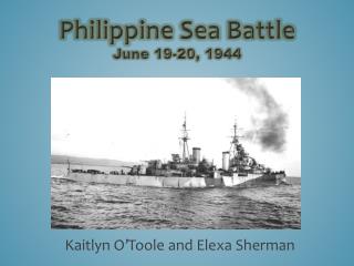 Philippine Sea Battle June 19-20, 1944