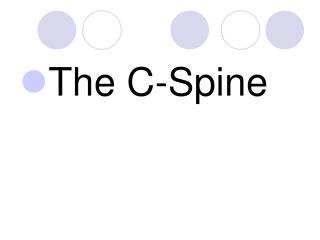 The C-Spine