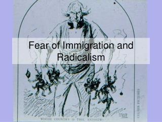 Fear of Immigration and Radicalism
