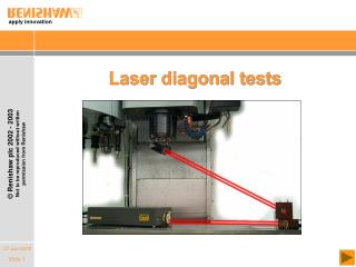 Laser diagonal tests