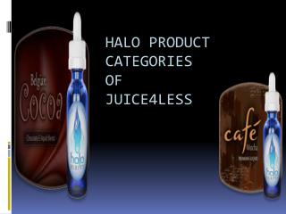 Halo Product Categories of Juice4Less