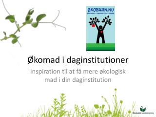 Økomad i daginstitutioner