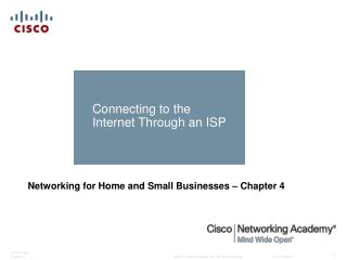 Connecting to the Internet Through an ISP