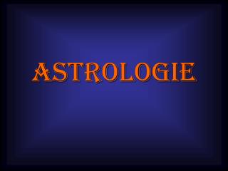 Astrologie