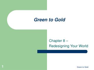 Green to Gold