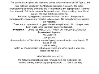 8g Case Study Candi Detweiler 64 years old male