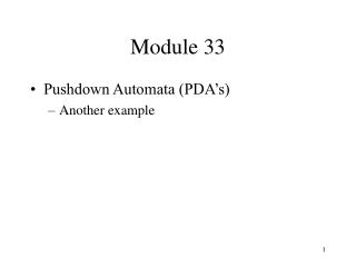 Module 33