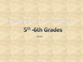 Reading is an Investment