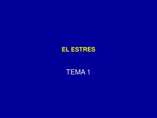 EL ESTRES