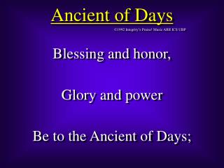 Ancient of Days