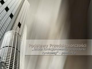 Podstawy Przedsiębiorczości