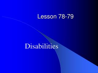 Lesson 78-79