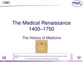 The Medical Renaissance 1400–1750