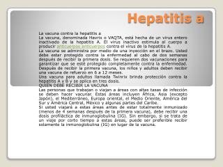 Hepatitis a