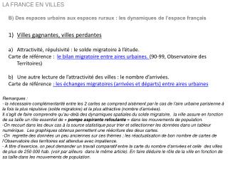 LA FRANCE EN VILLES