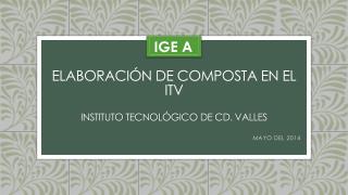 ELABORACIÓN DE COMPOSTA EN EL ITV INSTITUTO TECNOLÓGICO DE CD. VALLES