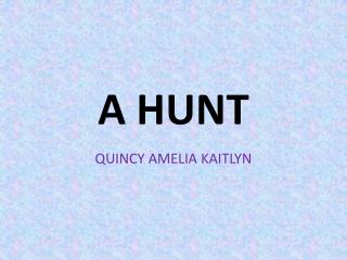 A HUNT