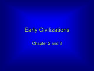 Early Civilizations