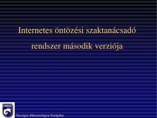 A rendszerben résztvevő meteorológiai állomások