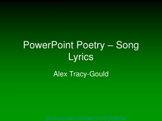 PowerPoint Poetry – Song Lyrics