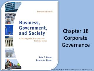 Chapter 18 Corporate Governance