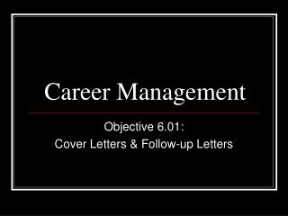 Career Management