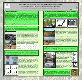 Black carbon from rice residues as soil amendment and for carbon sequestration