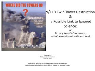 Clare Kuehn 9/11 Vancouver Hearings June 16, 2012