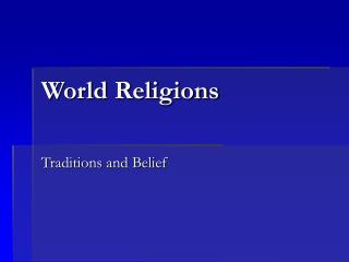 World Religions