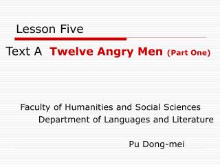 Lesson Five