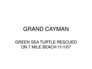 GRAND CAYMAN