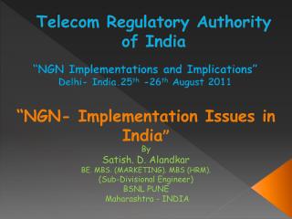 Telecom Regulatory Authority of India