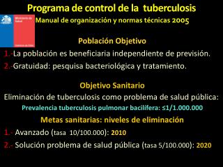 Programa de control de la tuberculosis
