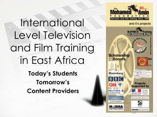 International Level Television and Film Training in East Africa