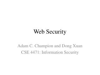 Web Security