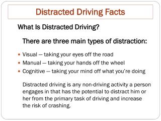 Distracted Driving Facts