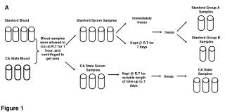 Blood samples were allowed to clot at R.T for 1 hour, and centrifuged to get sera