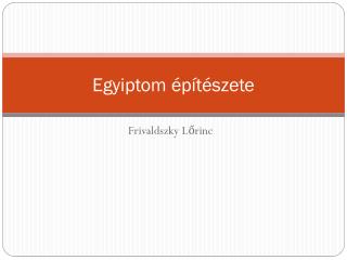 Egyiptom építészete