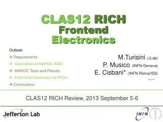 CLAS12 RICH Frontend Electronics