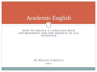 Academic English