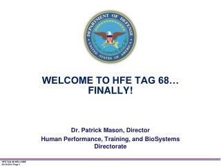 WELCOME TO HFE TAG 68… FINALLY!