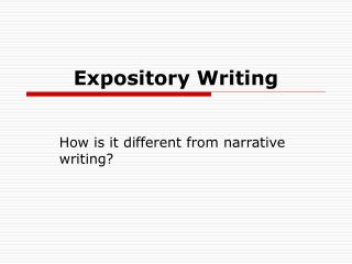 Expository Writing