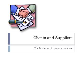 Clients and Suppliers