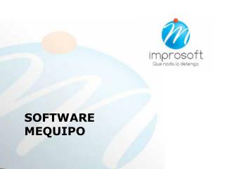 SOFTWARE MEQUIPO