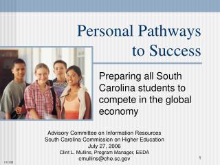 Personal Pathways to Success