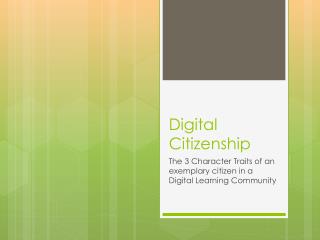 Digital Citizenship