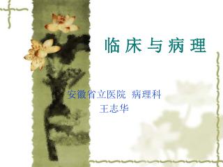 临 床 与 病 理